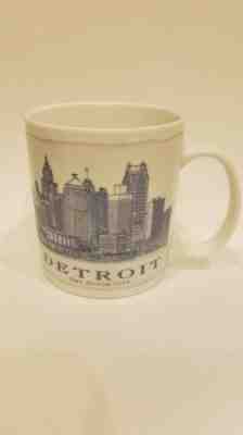 STARBUCKS DETROIT "The Motor City" Architecture Series 2008 Coffee Cup Mug - Sold on eBay Apr, 14th 2019 for $12.50