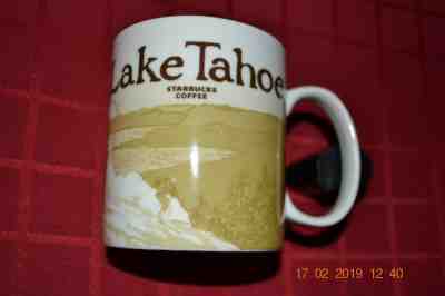 NWT  2012 Starbucks, Lake Tahoe Global Icon Collector Series Ceramic 16oz Mug - Sold on eBay Apr, 14th 2019 for $20.00