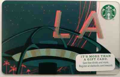 Starbucks Card, L A   (Los Angeles) 2015, Series 6108                (KK) - Sold on eBay Apr, 16th 2019 for $1.00
