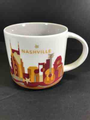 Starbucks NASHVILLE  - YOU ARE HERE Collection 2015 14 oz Coffee Mug In EUC - Sold on eBay Apr, 13th 2019 for $15.59