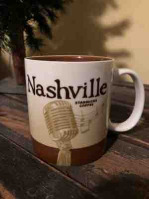 Starbucks 16 oz Coffee Mug Cup Nashville Green Global Icon Series 2010 - Sold on eBay Apr, 12th 2019 for $13.00