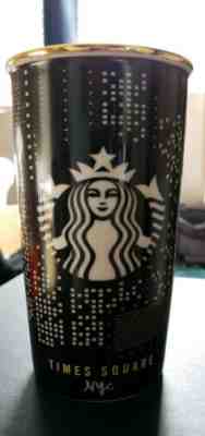 Starbucks New York City NYC Times Square Broadway Ceramic Tumbler Traveler Mug - Sold on eBay Apr, 14th 2019 for $9.99