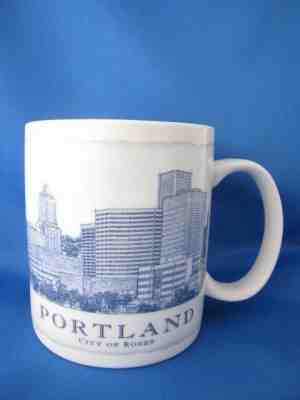 STARBUCKS 2008 PORTLAND- CITY OF ROSES- 18 OZ. COFFEE MUG - Sold on eBay Apr, 15th 2019 for $5.95