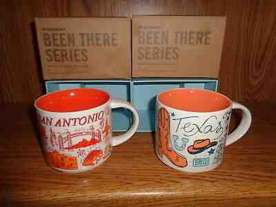 SAN ANTONIO / TEXAS STARBUCKS 'BEEN THERE SERIES'  NEW IN BOX; 2 MUGS 14OZ - Sold on eBay Apr, 13th 2019 for $55.99