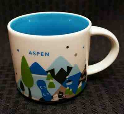 STARBUCKS You Are Here ASPEN 2014 Cup Mug 14 oz NEW Condition - Sold on eBay Mar, 29th 2019 for $12.60