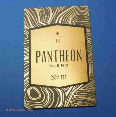 Rare  - 2016   Starbucks Reserve PANTHEON No. III  Coffee Taster Card  - Sold on eBay Mar, 28th 2019 for $23.10