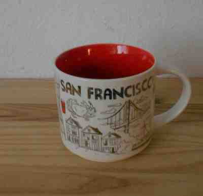 Starbucks Coffee Mug Red San Francisco Been There Across the Globe Collection - Sold on eBay Apr, 23rd 2019 for $19.99