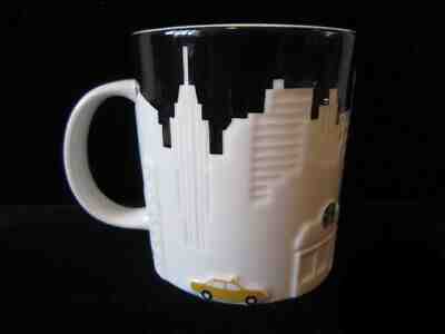 Starbucks New York Relief Mug Coffee Embossed Series Global Icon City 16 oz taxi - Sold on eBay Apr, 18th 2019 for $15.00