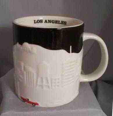 Starbucks Coffee Los Angeles Collectors Series 2012 Relief 3D City Mug - Sold on eBay Apr, 14th 2019 for $15.00