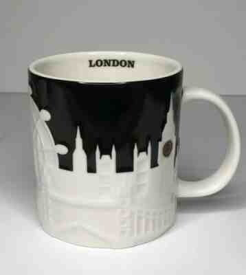 Starbucks London Black Relief Mug RETIRED Cup City Collection Rare England New - Sold on eBay Apr, 20th 2019 for $38.98