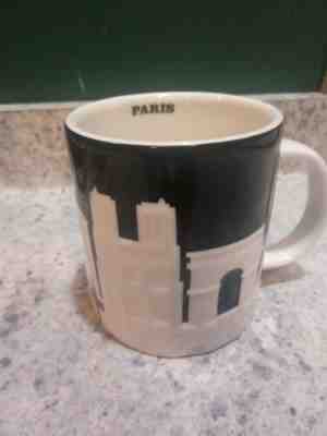 Starbucks Paris Relief City Mug 16oz Notre Dame Eiffel Tower - Sold on eBay Apr, 23rd 2019 for $32.95