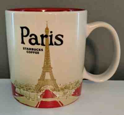 Starbucks PARIS France Version City Collector Mug Cup New Eiffel Tower 16oz 2015 - Sold on eBay Apr, 23rd 2019 for $29.88