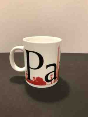 Starbucks Paris City Mug Collectors Series White & Red Coffee Cup 16 oz EUC - Sold on eBay Apr, 20th 2019 for $9.74