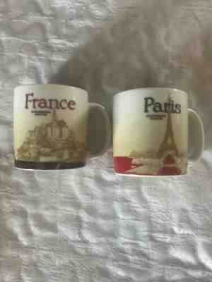 Starbucks Paris and France Demi Espresso Cups Set Of Two Demitasse 3 oz - Sold on eBay Apr, 19th 2019 for $17.50