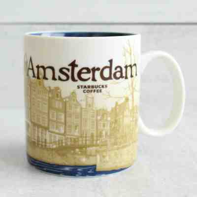 2010 Starbucks Amsterdam Mug Blue Icon Collector Series 16 oz - Sold on eBay Apr, 20th 2019 for $20.00