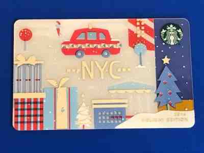 Starbucks Card 2016 NYC NEW YORK CITY Christmas Holiday Edition - NEW MINT - Sold on eBay Apr, 22nd 2019 for $7.99