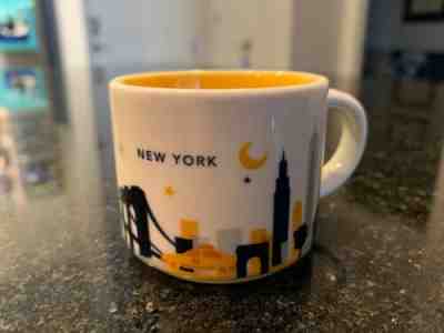 NEW YORK Starbucks Espresso Demitasse Mug 2 oz. YAH You Are Here Series Ornament - Sold on eBay Apr, 21st 2019 for $9.99