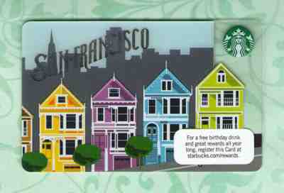 Starbucks Card 2011 2012 San Francisco Painted Ladies Homes Limited Edition NEW - Sold on eBay Apr, 22nd 2019 for $14.90