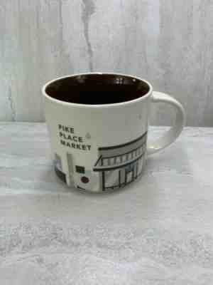 Starbucks Mug 2014 PIKE PLACE MARKET 14oz You Are Here Coffee Seattle - Sold on eBay Apr, 22nd 2019 for $15.00