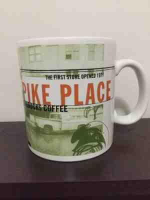 PIKE PLACE MARKET 1st STARBUCKS 1999 Mug Coffee Cup Seattle Collage Series - Sold on eBay Apr, 20th 2019 for $12.50