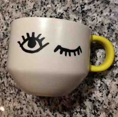 Starbucks The Wink 14 Oz Coffee Mug Cup 2017 Winking 2017 Discontinued Hot Cold - Sold on eBay Apr, 21st 2019 for $12.99