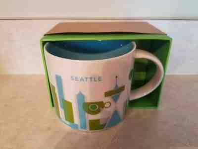 Starbucks Seattle YAH You Are Here 14oz Mug DISCONTINUED - NEW IN BOX - Sold on eBay Apr, 19th 2019 for $20.95