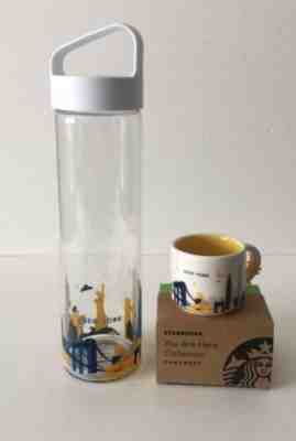 Starbucks New York Ornament & Glass Bottle You Are Here YAH DISCONTINUED NEW - Sold on eBay Apr, 19th 2019 for $50.00
