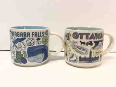 Starbucks Niagara Falls & Ottawa Canada Mugs Set Been There Series NEW W/Box - Sold on eBay Apr, 4th 2019 for $50.15