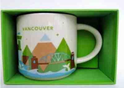 Starbucks VANCOUVER Canada City Cup Mug "You Are Here" YAH Collection 14 Oz 2014 - Sold on eBay Apr, 18th 2019 for $29.99