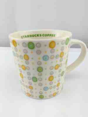 STARBUCKS Spring 2005 White + Pastel Dots Circles LARGE 16 oz MUG CUP  Nice - Sold on eBay Apr, 19th 2019 for $10.99