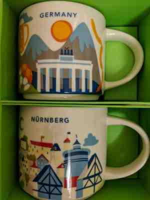 Starbucks you are here mug Germany And Nuremberg (Nürnberg) (lot of 2 mugs) - Sold on eBay Apr, 19th 2019 for $54.99