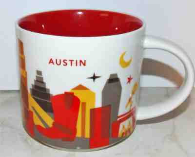 2012 STARBUCKS YOU ARE HERE AUSTIN TEXAS 14 OZ. COFFEE TEA CUP MUG - Sold on eBay Apr, 19th 2019 for $24.99