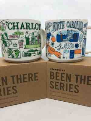 Starbucks Been There Series Mugs Charlotte & North Carolina - Sold on eBay Apr, 13th 2019 for $42.00