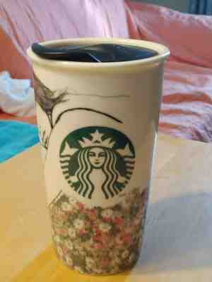 RETIRED 2013 Starbucks Charlotte Ronson Ceramic Double Insulted Travel Tumbler  - Sold on eBay Apr, 11th 2019 for $40.00