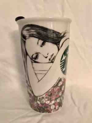 2013 Starbucks Charlotte Ronson Ceramic Double Insulted Tumbler Travel Mug 12oz - Sold on eBay Apr, 5th 2019 for $48.00