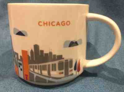STARBUCKS Chicago You Are Here Collection Coffee Cup Mug, Subway Navy Pier 2015 - Sold on eBay Apr, 20th 2019 for $4.25