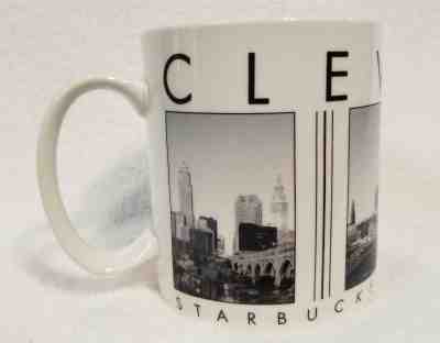 Starbucks Barista City Scene Series Coffee Mug Cleveland Ohio Photos 2003  - Sold on eBay Apr, 6th 2019 for $19.99