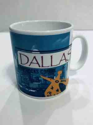 STARBUCKS Dallas Coffee Mug Cup Oversized Jumbo Blue 20oz 1999 Rare - Sold on eBay Apr, 20th 2019 for $12.00