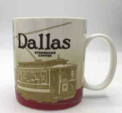 Starbucks City Collector Series 2009 Coffee Mug Tea Cup Dallas Texas ~ 16 oz RED - Sold on eBay Apr, 13th 2019 for $11.00