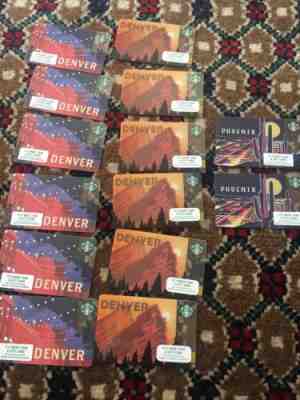 14 Starbucks Denver & Phoenix Collectors Cards NEW Mint VHTF - Sold on eBay Apr, 23rd 2019 for $14.95
