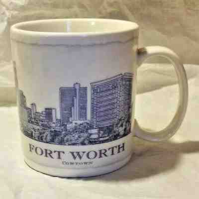 Starbucks Coffee Cup Mug 18 oz FORT WORTH COWTOWN 2008 Architectural - Sold on eBay Apr, 22nd 2019 for $10.00
