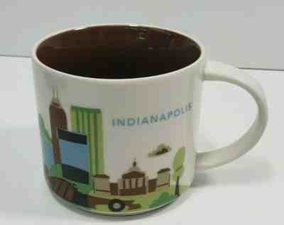 Starbucks You Are Here Indianapolis Indiana Coffee Mug 2013 14oz Ceramic Cup - Sold on eBay Apr, 23rd 2019 for $24.99