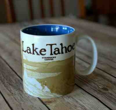 LAKE TAHOE CA USA Starbucks Mug, Blue - Global Icon City Collector Series - Sold on eBay Mar, 17th 2019 for $20.00