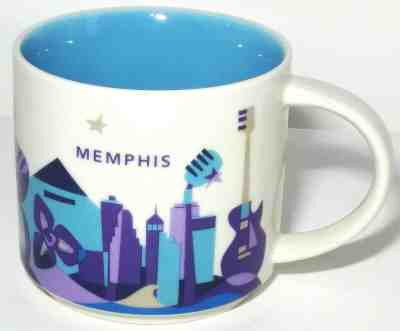 Starbucks Coffee Mug Tea Cup 14 fl oz You Are Here Collection 2016 Memphis - Sold on eBay Apr, 20th 2019 for $40.28