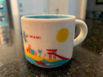 MIAMI Starbucks Espresso Demitasse Mug 2 oz. YAH You Are Here Series Ornament - Sold on eBay Apr, 21st 2019 for $9.99