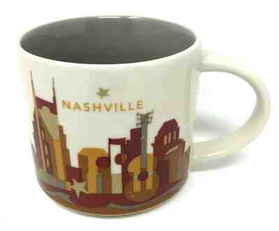 Starbucks "YOU ARE HERE" Collection Nashville Retired City Mug 14 oz EUC - Sold on eBay Apr, 10th 2019 for $20.00