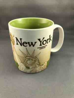  STARBUCKS 2011 NEW YORK CITY Statue Liberty Collector Series 16 oz Mug Cup - Sold on eBay Apr, 19th 2019 for $25.00