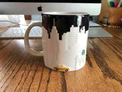 New Starbucks Coffee New York City Embossed TAXI Relief Mug  Series 2012 - Sold on eBay Mar, 26th 2019 for $6.50