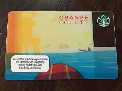 Starbucks "ORANGE COUNTY 2013" Gift Card - New No Value - Sold on eBay Apr, 19th 2019 for $2.50
