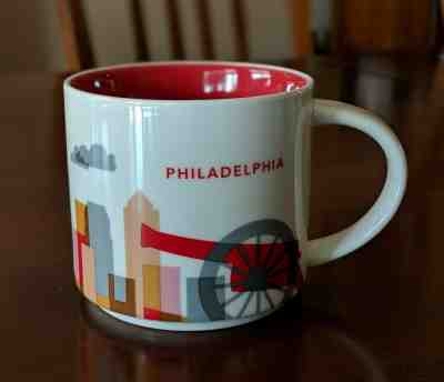 PHILADELPHIA PENNSYLVANIA Starbucks Mug, Red You Are Here YAH Collection Series - Sold on eBay Apr, 21st 2019 for $7.99